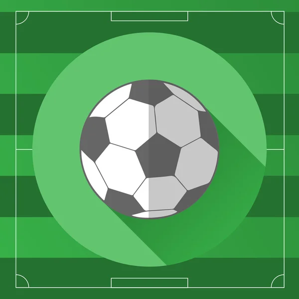 Icono de pelota de fútbol clásico — Archivo Imágenes Vectoriales