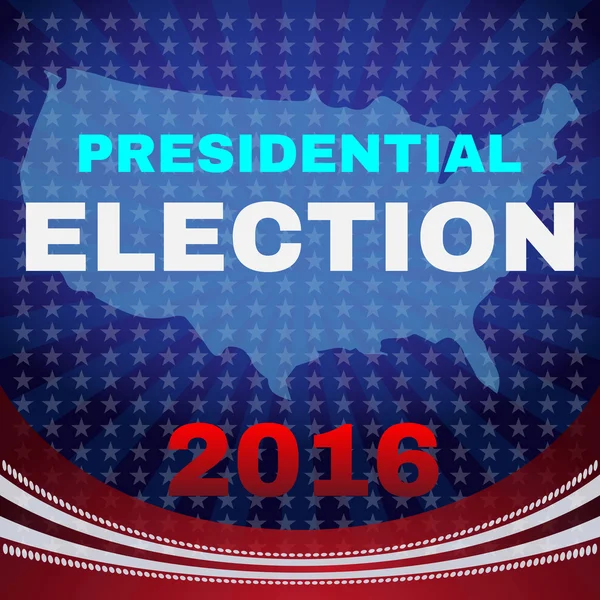 EE.UU. Elecciones presidenciales 2016 Banner — Vector de stock