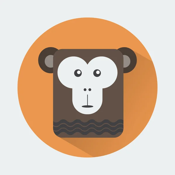 Chimp Baby Animal Icon — Stockvector