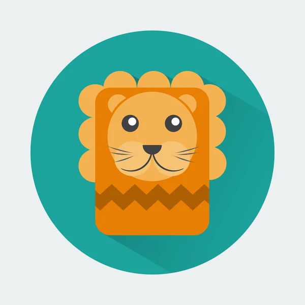 Lion Baby Animal Icon — 스톡 벡터