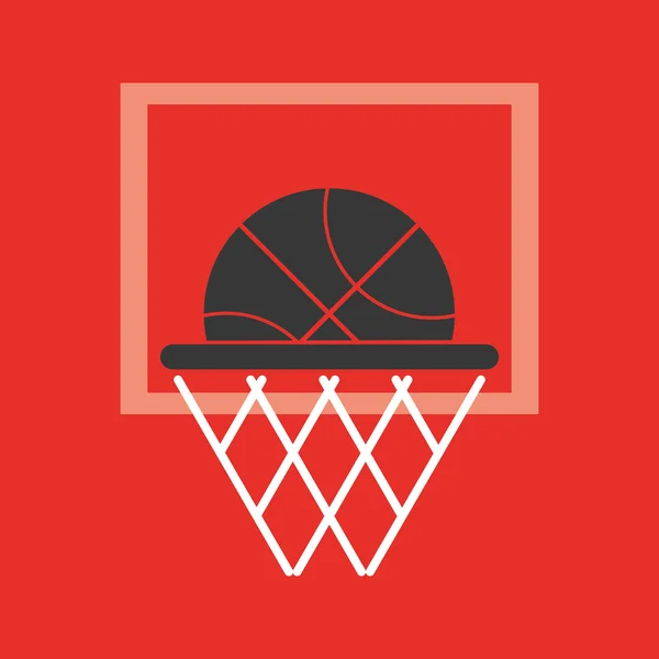 Basketball objects icon — Stock Vector