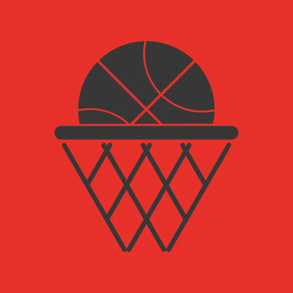 Basketball objects icon — Stockový vektor