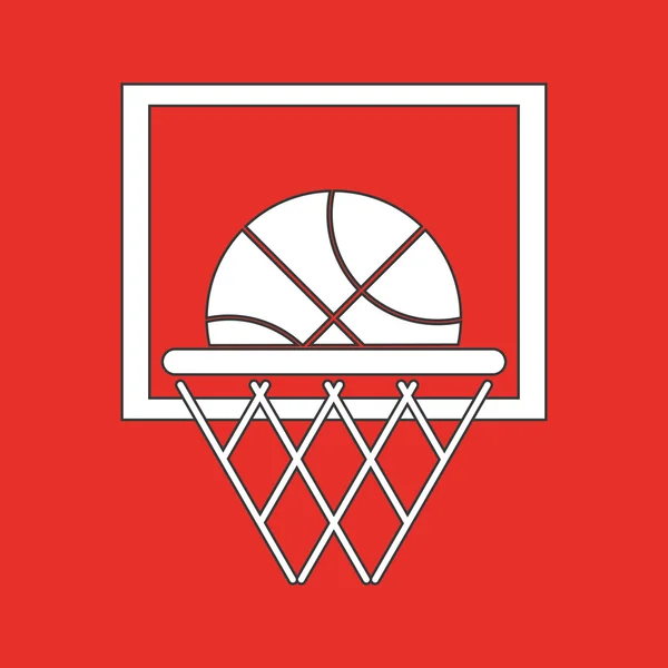 Basketball objects icon — Wektor stockowy