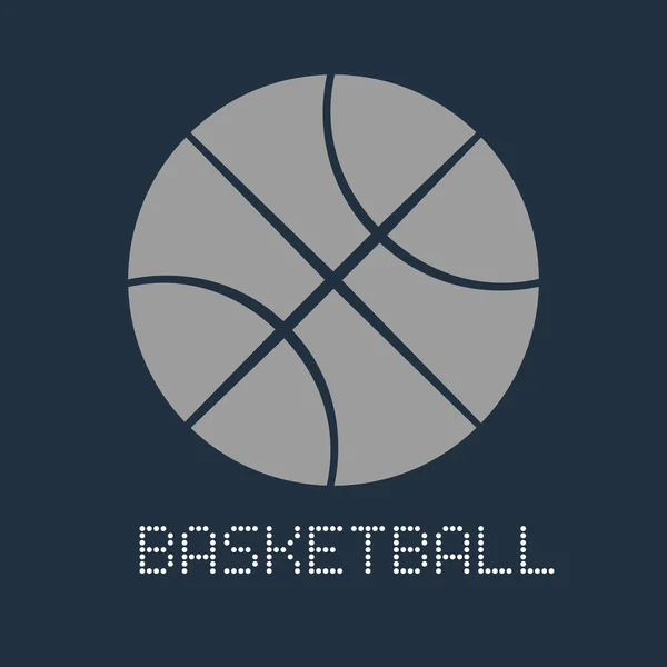Basketbollsikon — Stock vektor