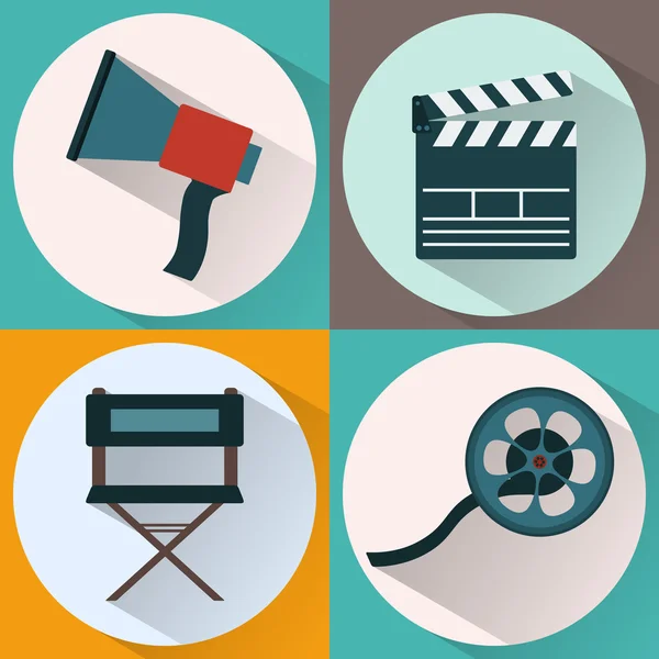 Making Movie icon set — 图库矢量图片