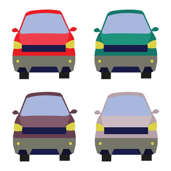 Cars front view illustration — Wektor stockowy