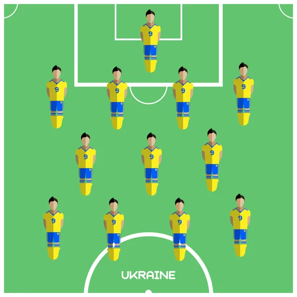 Игрок ФК "Украина" — стоковый вектор