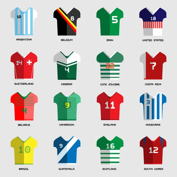 Soccer club Team Wear set — 图库矢量图片