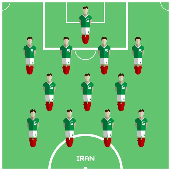 Juego de ordenador Iran Football club player — Archivo Imágenes Vectoriales