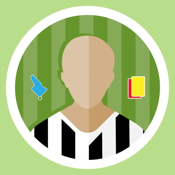 Soccer Referee Icon — 스톡 벡터