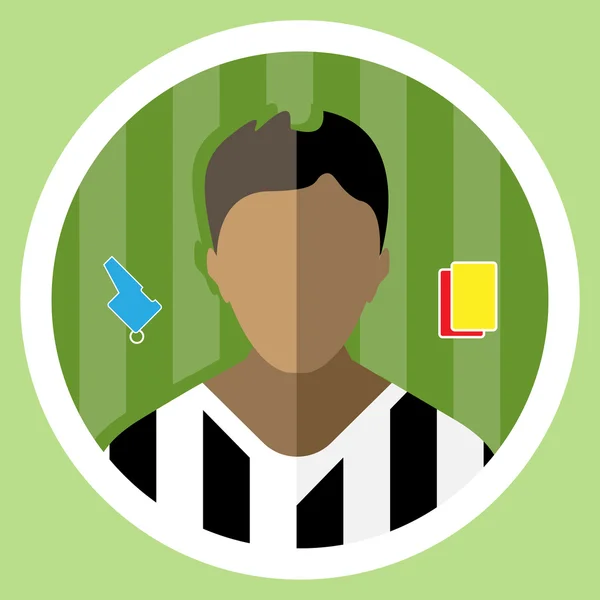 Soccer Referee Icon — Stock Vector