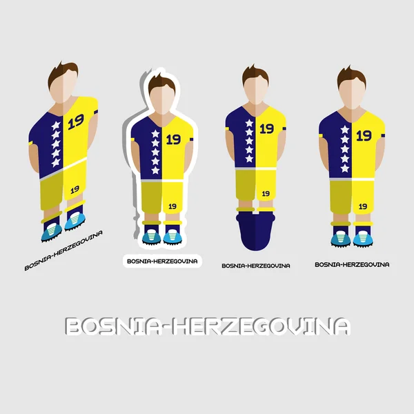 Bosnia-Herzegovina Soccer Team Sportswear Template — ストックベクタ