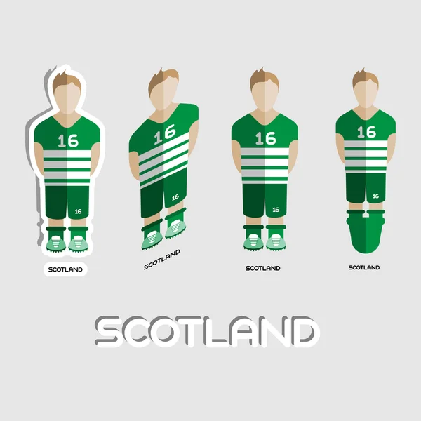 Scotland Soccer Team Sportswear Template — ストックベクタ