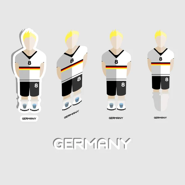 Germany Soccer Team Sportswear Template — ストックベクタ