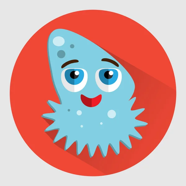 Ocean jellyfish cartoon icon — Stockvector