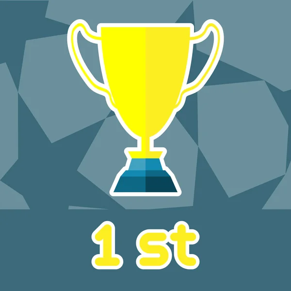 Golden Cup Soccer Reward — ストックベクタ