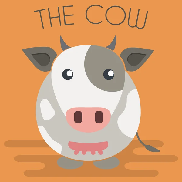 Mascotte de vache Illustration — Image vectorielle