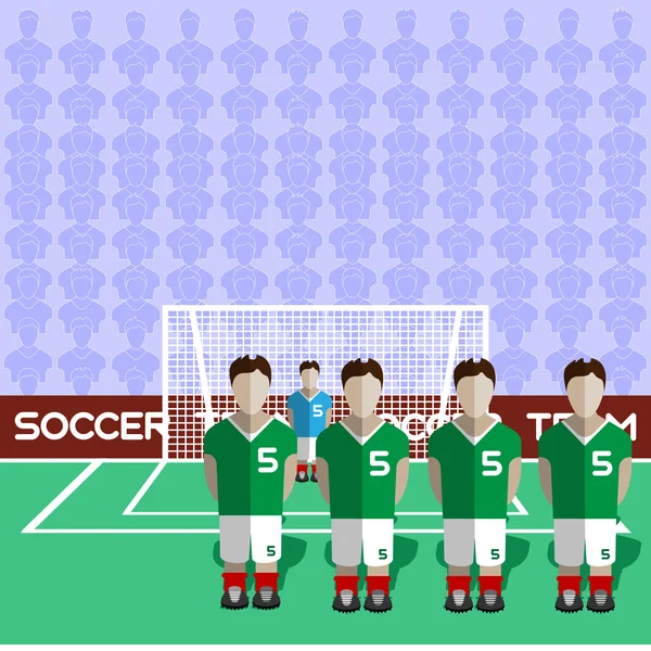 Iran Soccer Club Pénalité sur un stade — Image vectorielle