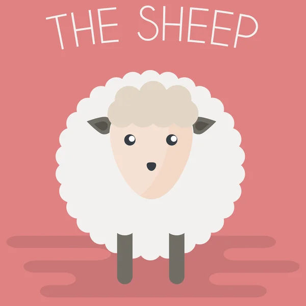 Sheep mascot Illustration — Wektor stockowy