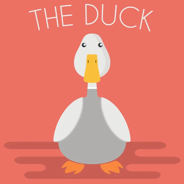 Duck mascot Illustration — Stock Vector