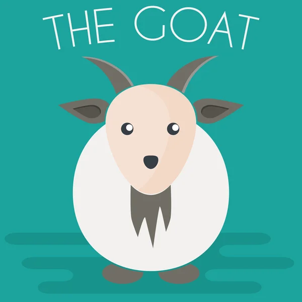 Mascotte de chèvre Illustration — Image vectorielle