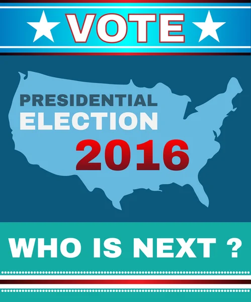 Vote - Who is Next Banner — Wektor stockowy