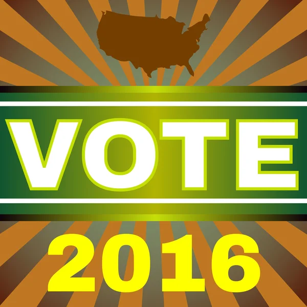 Usa Election 2016 Vote Banner — стоковий вектор