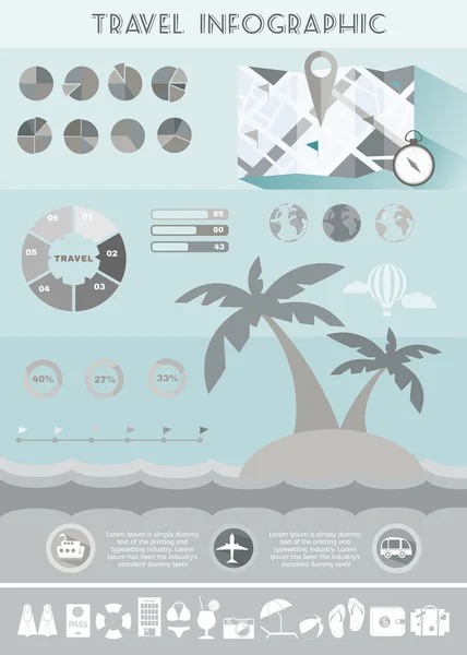 Colorful Travel Infographics Illustration Vector Graphics