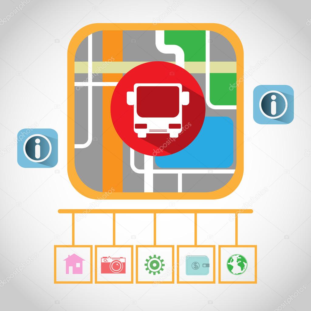 Travel by Bus GPS Navigation Map
