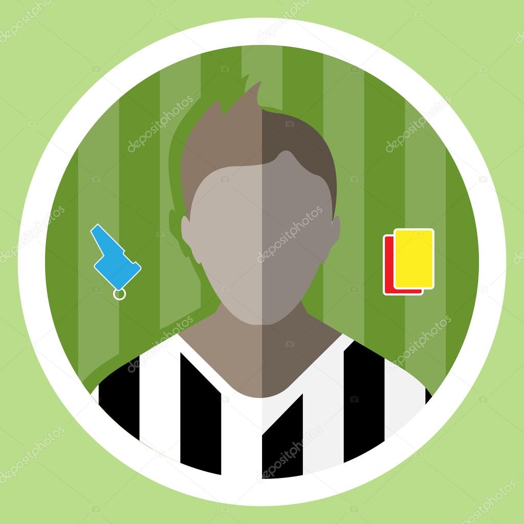 Soccer Referee Icon Stock Vector by ©frimufilms 93565674