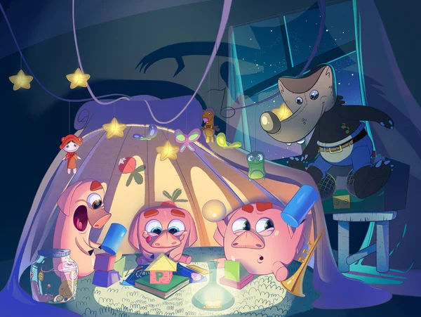 Üç küçük domuz oyun çadır.