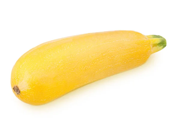 Färsk hel gul grönsak benmärg zucchini isolerad på en vit bakgrund. — Stockfoto