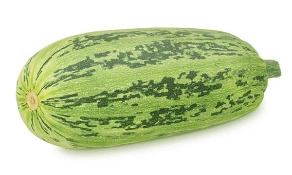 Fresh whole green vegetable marrow zucchini isolated on a white background. — Stock Photo, Image