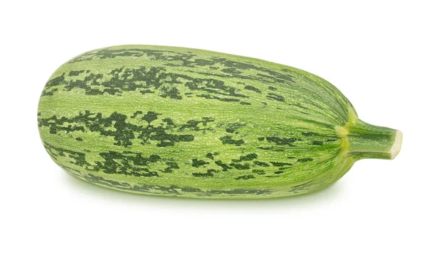 Fresh whole green vegetable marrow zucchini isolated on a white background. — Stock Photo, Image