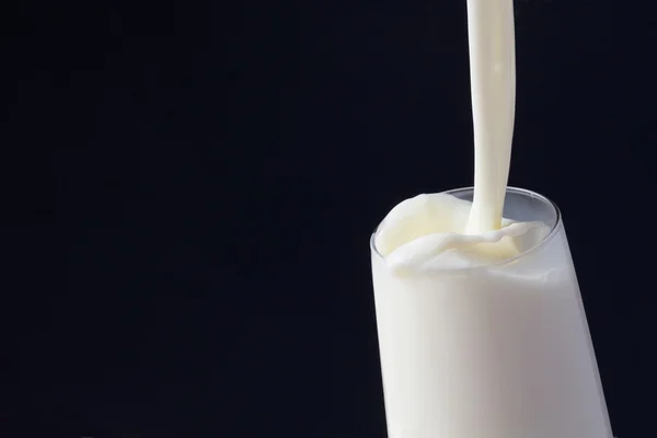 White milk in glass — Stock Photo, Image