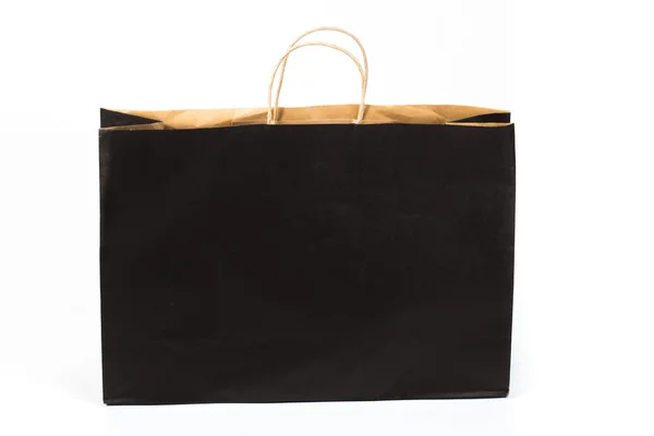 Black shopping bag — Stock Photo, Image
