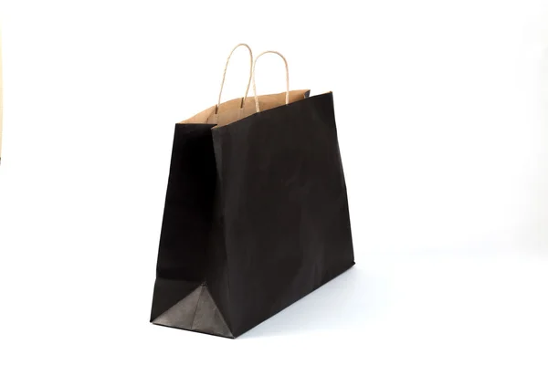 Black shopping bag — Stock Photo, Image