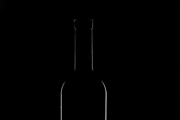 Контур виноградной бутылки — стоковое фото