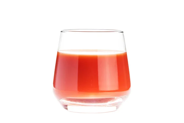 Isolerade glas med röd tomatjuice — Stockfoto