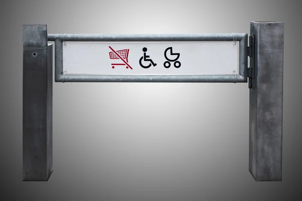Sklep wyjścia dla fizycznie wyzwany osób i wózki, isola — Zdjęcie stockowe