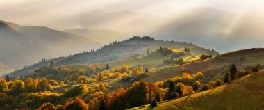 Renkli Alp günbatımı