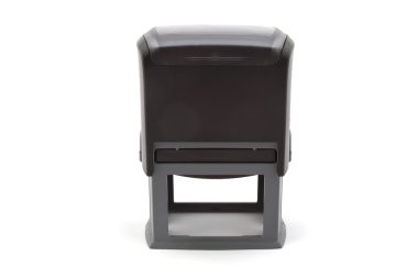 izole beyaz zemin üzerine siyah pul