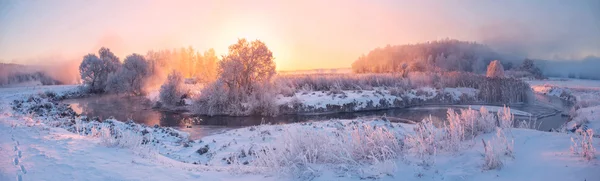 Parlak kış dawn — Stok fotoğraf