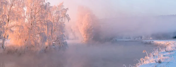 Paisagem de inverno colorido — Fotografia de Stock