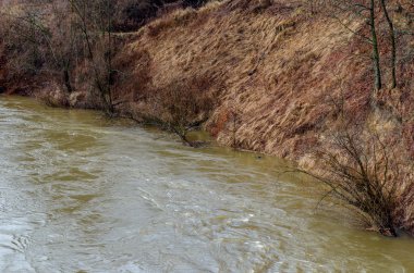 Chernyakhovsk, Rusya Angrapa Nehri'nin Riverwalk görünümünden