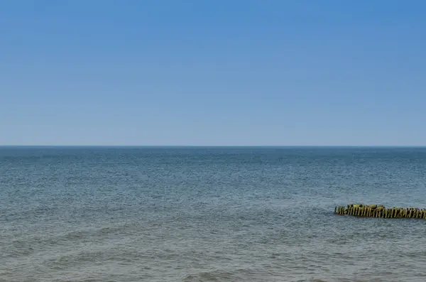 De kust van de Baltische Zee. Het strand in Zelenogradsk — Stockfoto