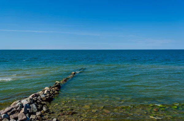 Breakwater on a Baltic Sea — Stok fotoğraf