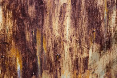 Paslı metalin dokusu