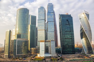 Moskova, Rusya - 18 Ekim 2015: Moskova Uluslararası İş Merkezi 