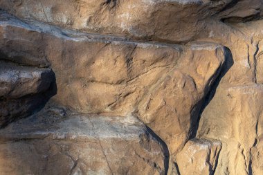 Eskimiş kahverengi taş soyut arkaplan yakın plan